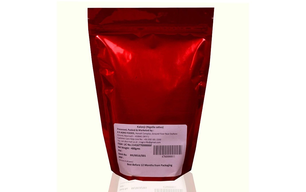 R R Agro Foods Kalonji (Nigella Sativa)    Pack  400 grams